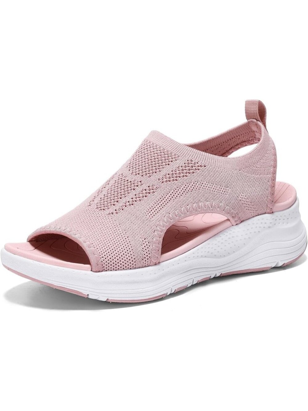 Women's Pink Summer Athletic Comfortable Arch Support Orthotic Walking Sandals